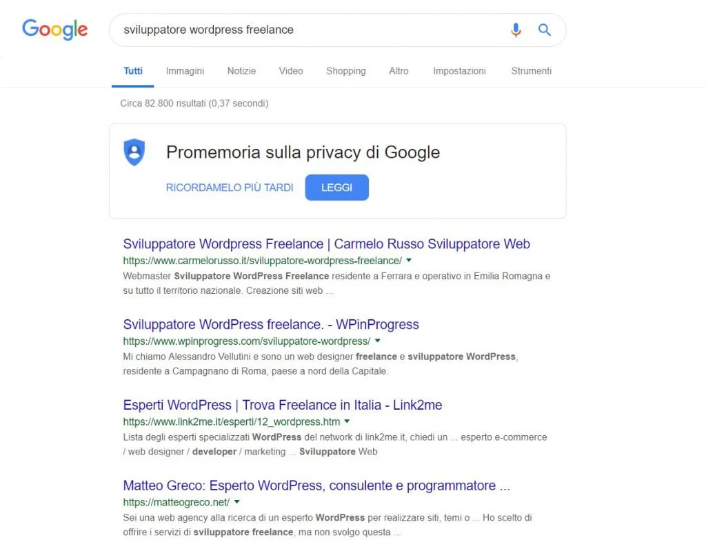 Sviluppatore WordPress Freelance