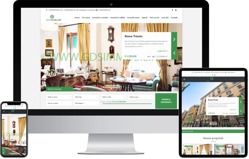 Sito web GDS Immobiliare