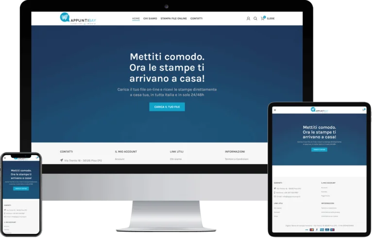 Ecommerce stampare file