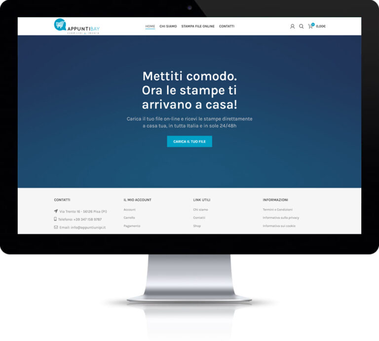 Ecommerce stampare file