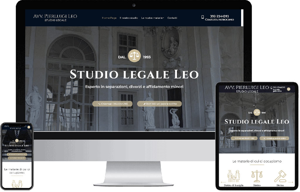 Sito web studio legale Leo